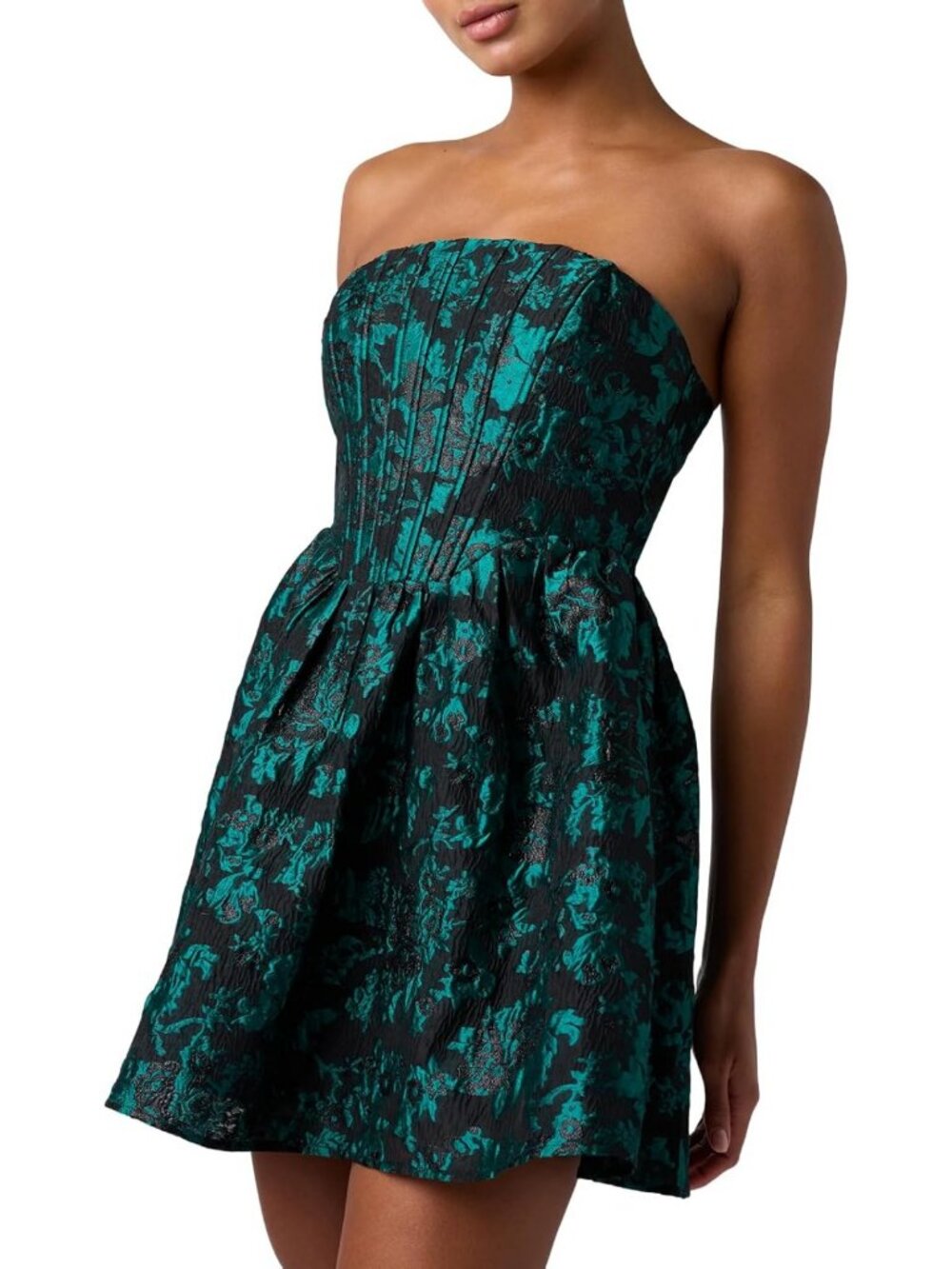 Chic Jacquard Mini Dress for Women | Perfect for Parties & Special Occasions